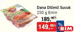 EMİN DANA DİLİMLİ SUCUK 250 G fiyat ve kampanya bilgisi